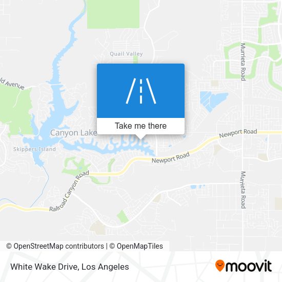 White Wake Drive map