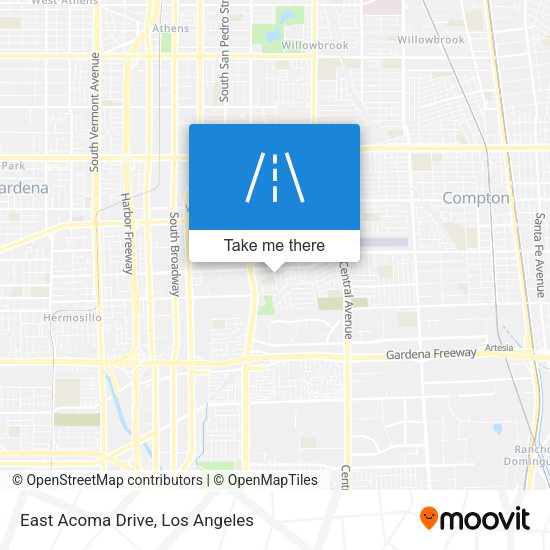 East Acoma Drive map