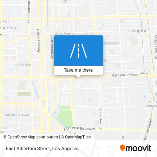 Mapa de East Albertoni Street