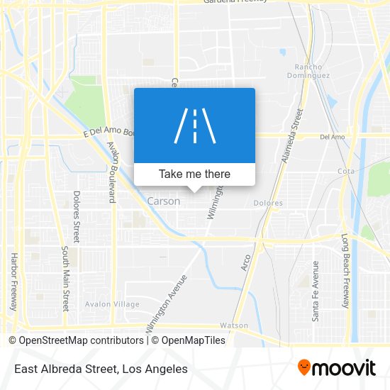East Albreda Street map
