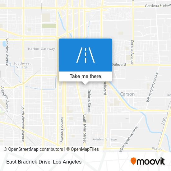 East Bradrick Drive map