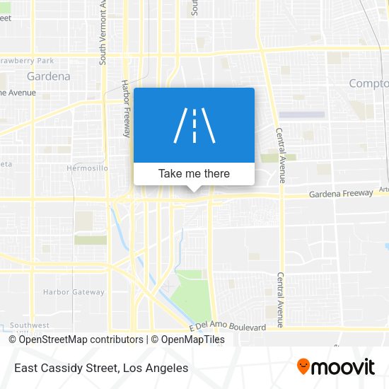 East Cassidy Street map