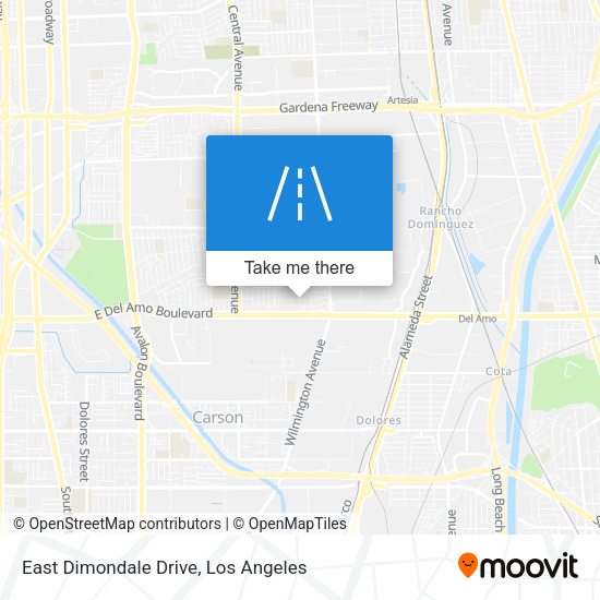East Dimondale Drive map