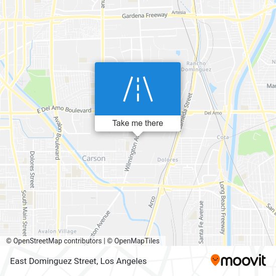 East Dominguez Street map