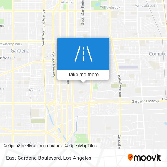 East Gardena Boulevard map