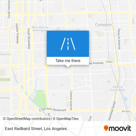 Mapa de East Radbard Street