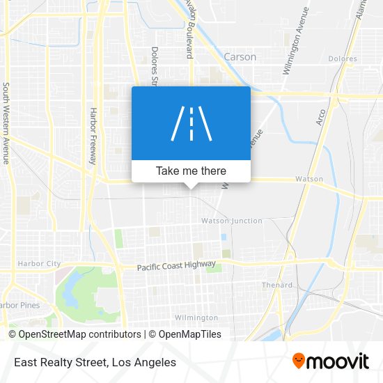 Mapa de East Realty Street