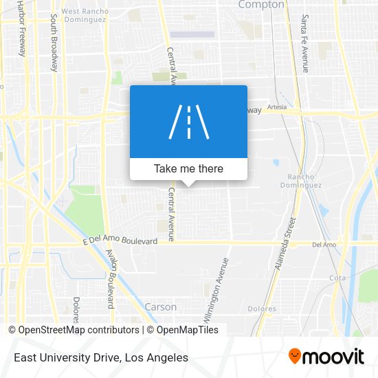 East University Drive map