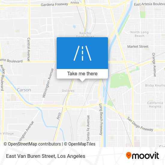Mapa de East Van Buren Street