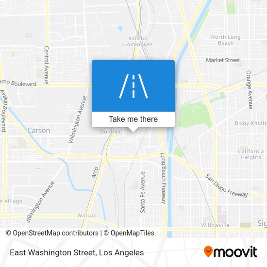 East Washington Street map