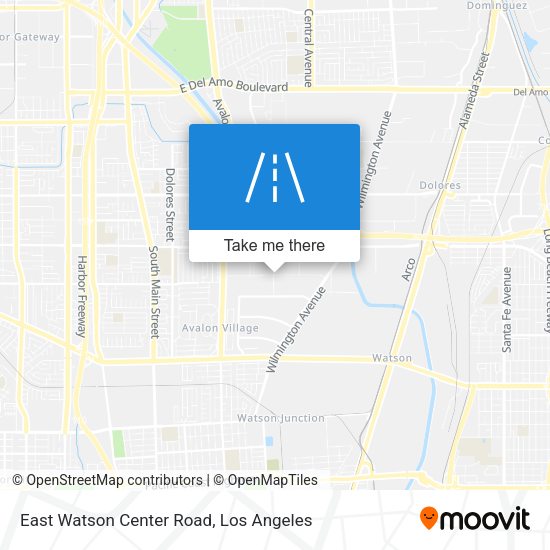 East Watson Center Road map