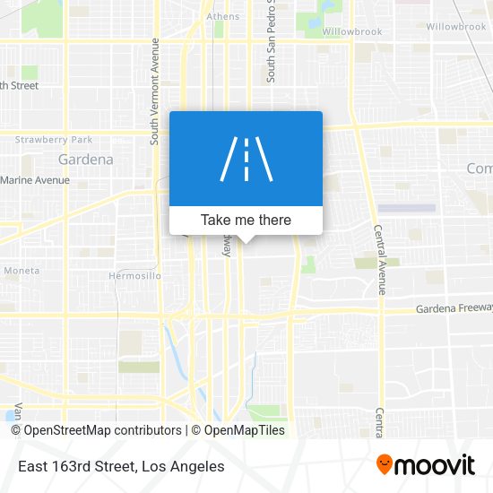 East 163rd Street map