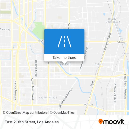 East 216th Street map