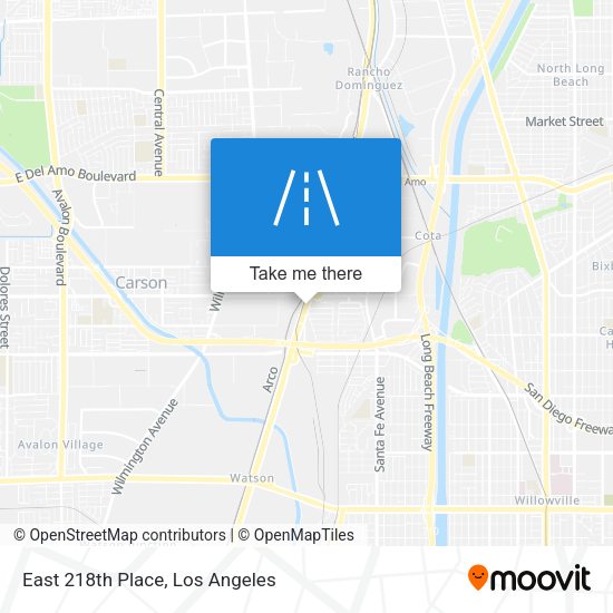 Mapa de East 218th Place