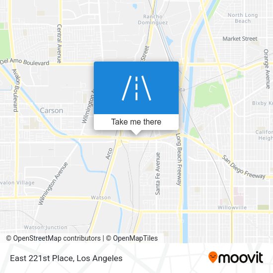 East 221st Place map