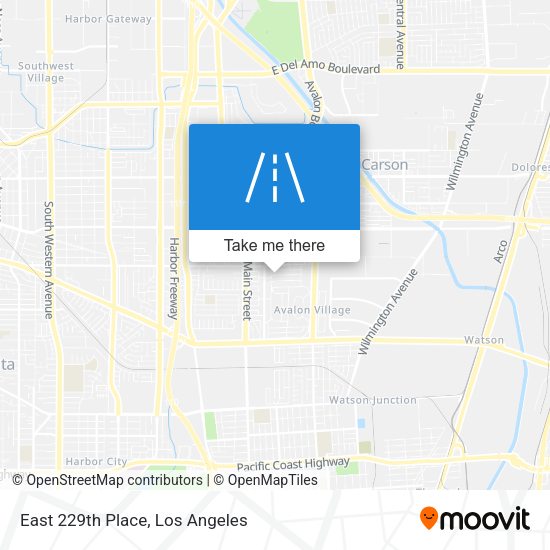 Mapa de East 229th Place