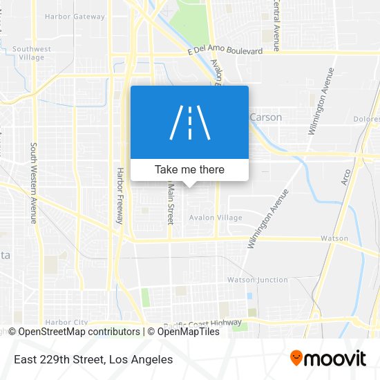 East 229th Street map