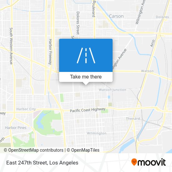 East 247th Street map