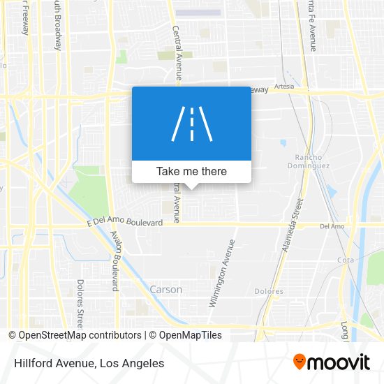 Mapa de Hillford Avenue