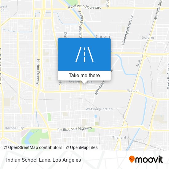 Mapa de Indian School Lane