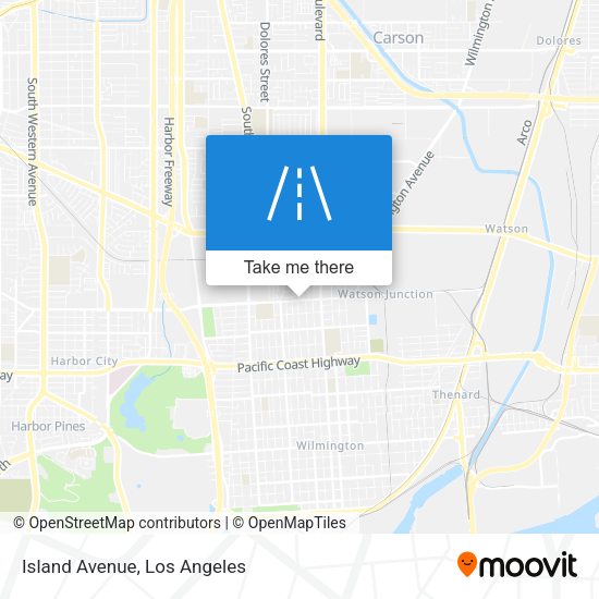 Mapa de Island Avenue