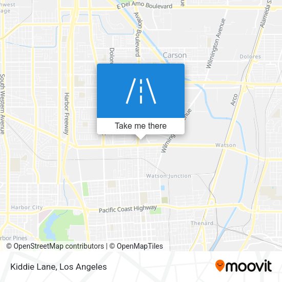 Mapa de Kiddie Lane