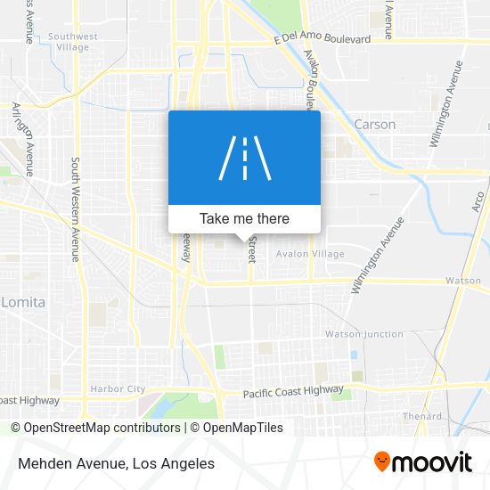 Mapa de Mehden Avenue