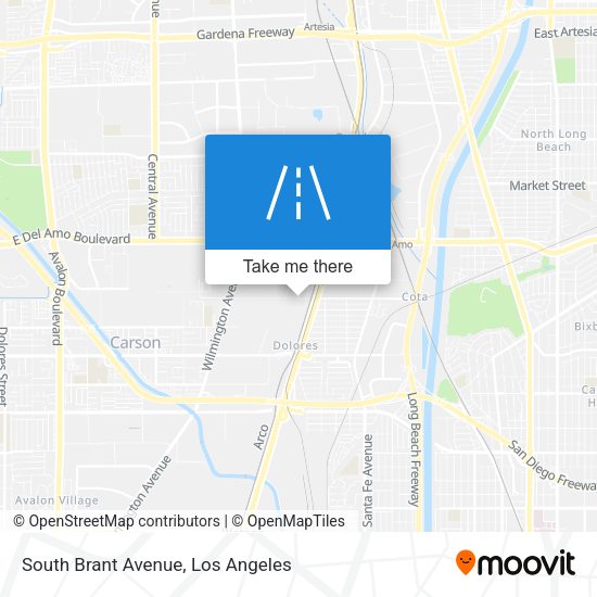 South Brant Avenue map