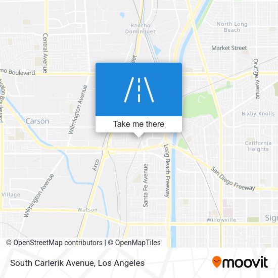 South Carlerik Avenue map