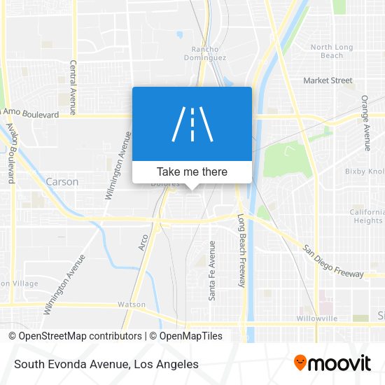 Mapa de South Evonda Avenue