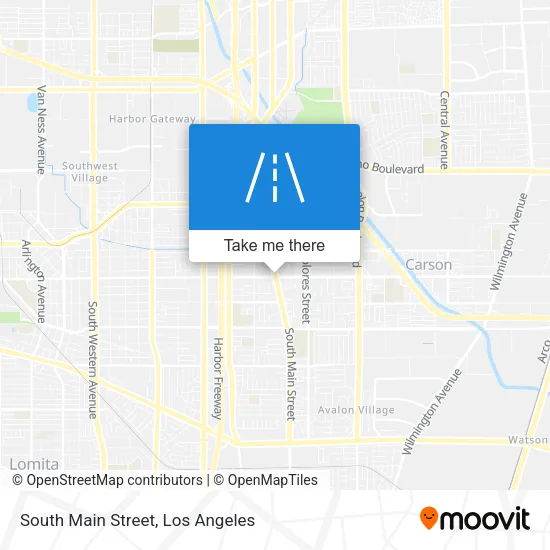 South Main Street map