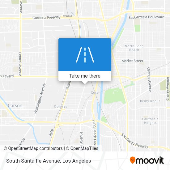 Mapa de South Santa Fe Avenue
