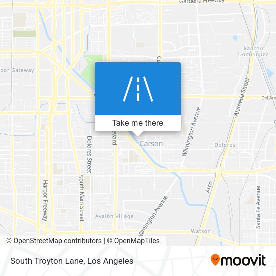 South Troyton Lane map