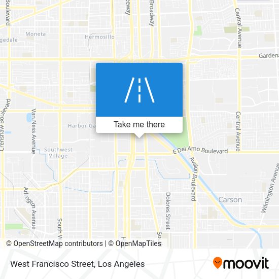 West Francisco Street map