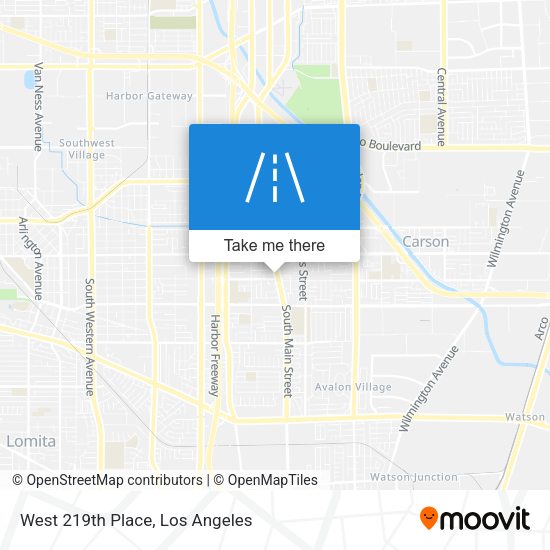 Mapa de West 219th Place