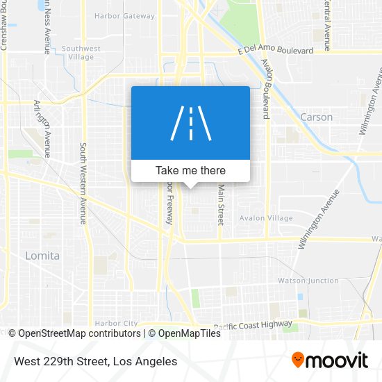 West 229th Street map