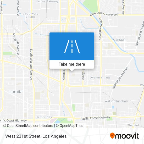 West 231st Street map