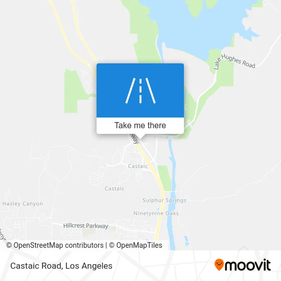 Castaic Road map