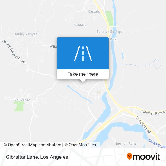 Mapa de Gibraltar Lane