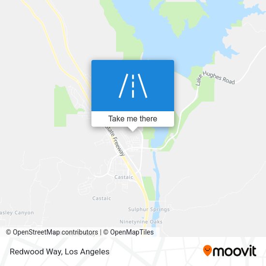 Redwood Way map