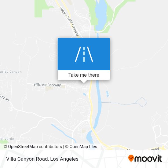 Villa Canyon Road map