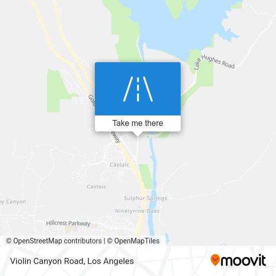 Violin Canyon Road map