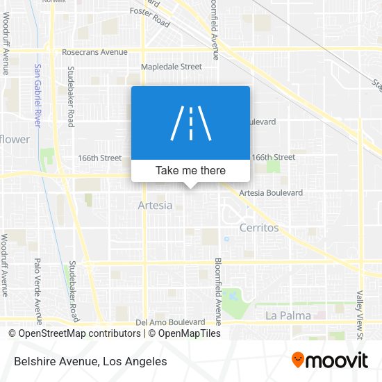 Mapa de Belshire Avenue