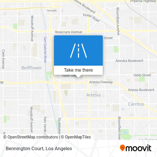 Mapa de Bennington Court