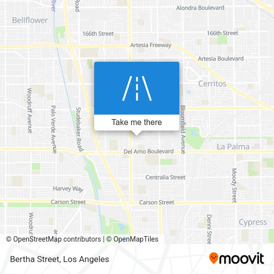 Mapa de Bertha Street