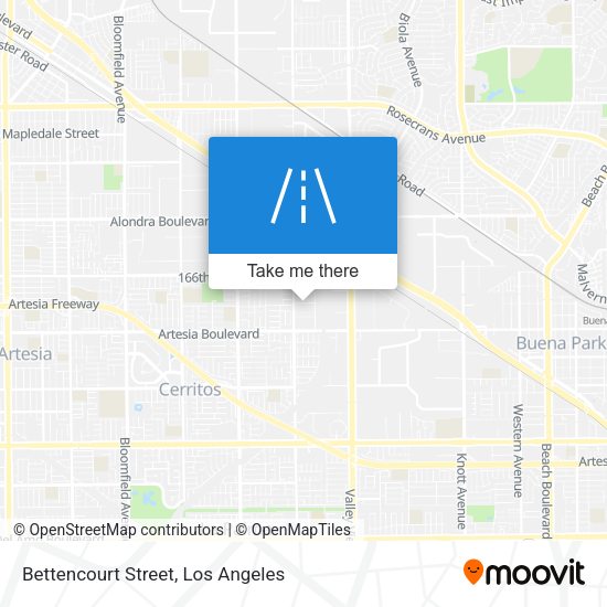 Bettencourt Street map