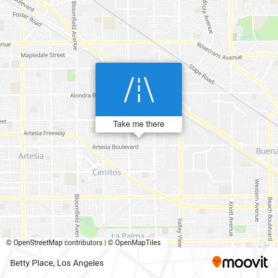 Mapa de Betty Place