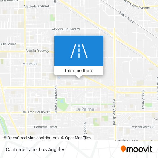 Cantrece Lane map