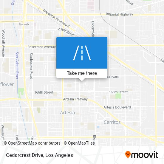 Mapa de Cedarcrest Drive