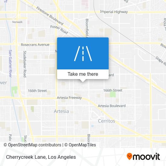 Cherrycreek Lane map